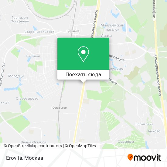 Карта Erovita