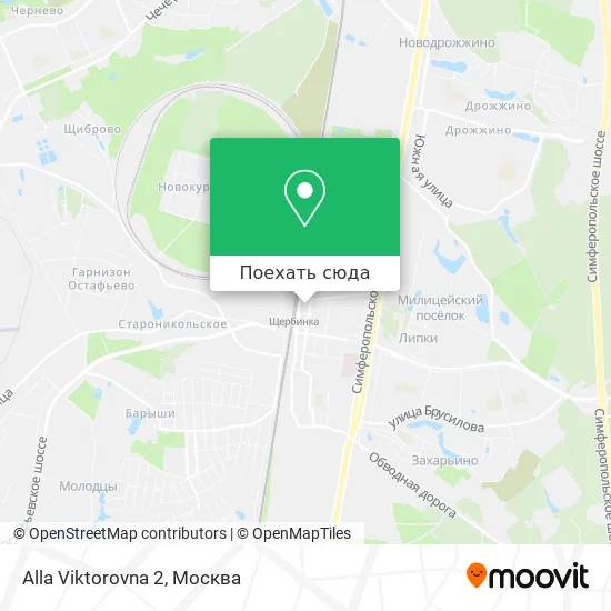 Карта Alla Viktorovna 2