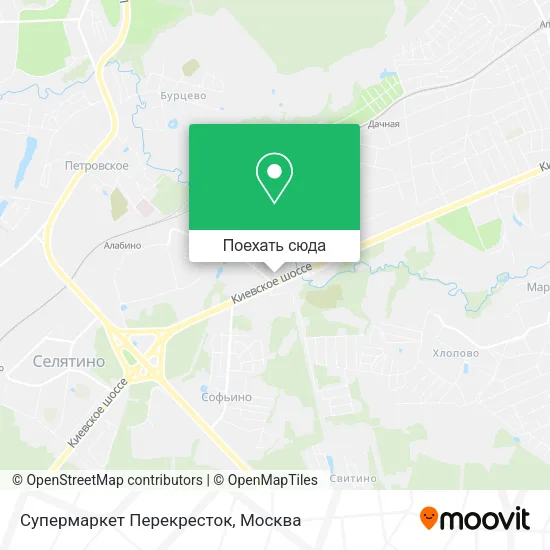 Карта Супермаркет Перекресток