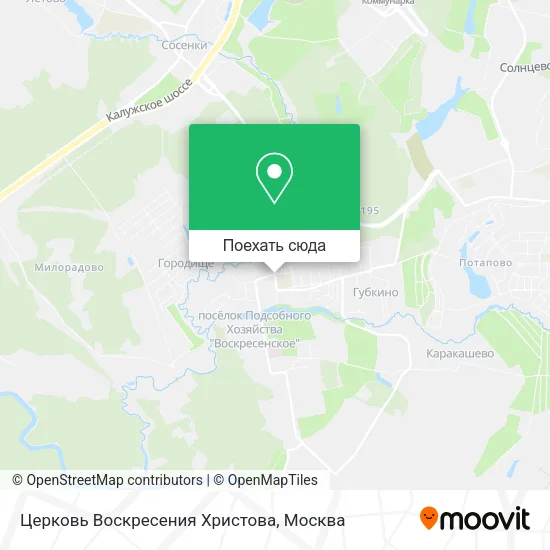 Карта Церковь Воскресения Христова