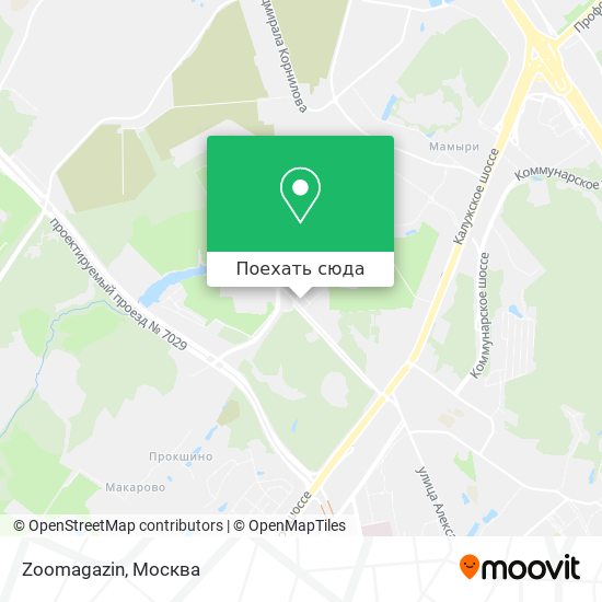 Карта Zoomagazin