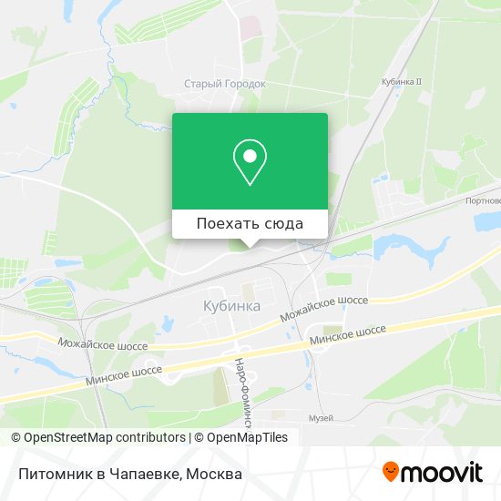 Карта Питомник в Чапаевке