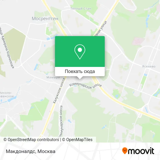 Карта Макдоналдс