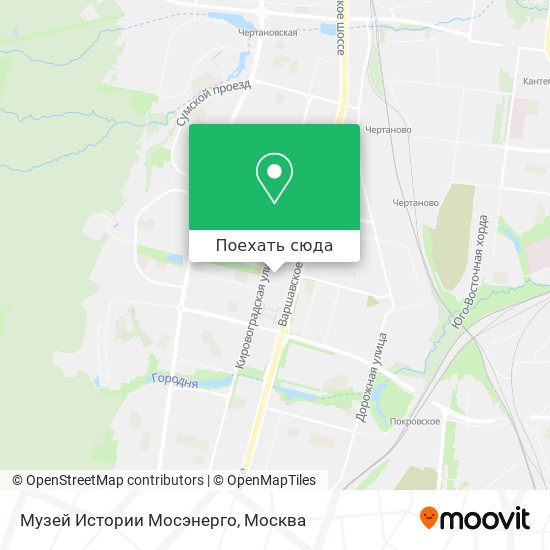 Карта Музей Истории Мосэнерго