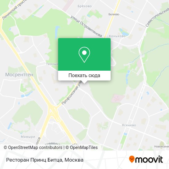 Карта Ресторан Принц Битца