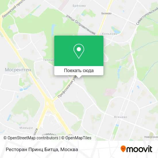 Карта Ресторан Принц Битца