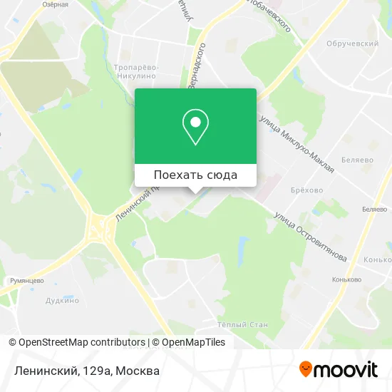 Карта Ленинский, 129а