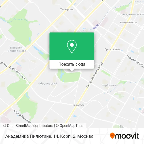 Карта Академика Пилюгина, 14, Корп. 2