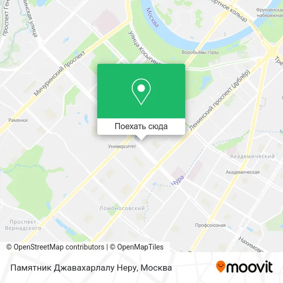 Карта Памятник Джавахарлалу Неру
