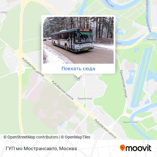 Карта ГУП мо Мострансавто