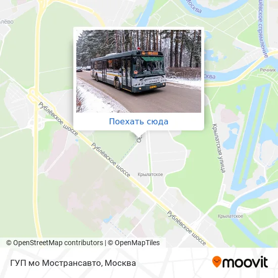 Карта ГУП мо Мострансавто