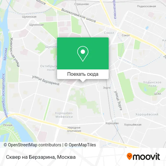 Карта Сквер на Берзарина