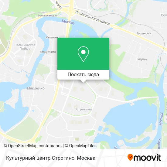 Карта Культурный центр Строгино