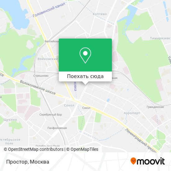 Карта Простор