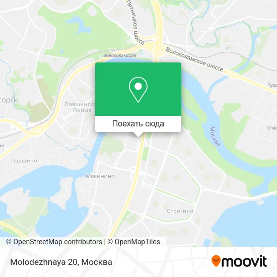 Карта Molodezhnaya 20