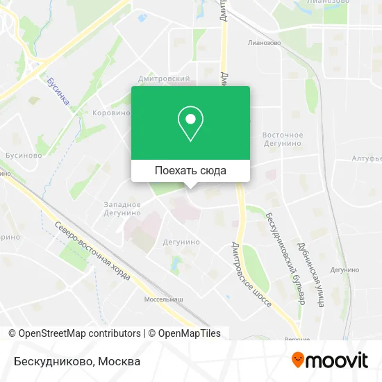 Карта Бескудниково