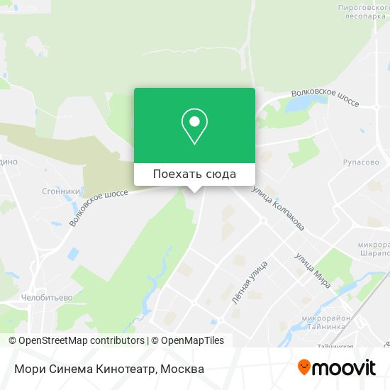 Карта Мори Синема Кинотеатр