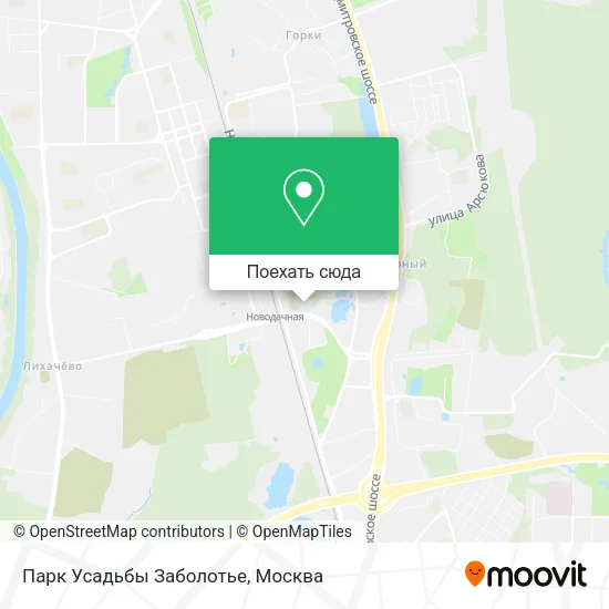 Карта Парк Усадьбы Заболотье