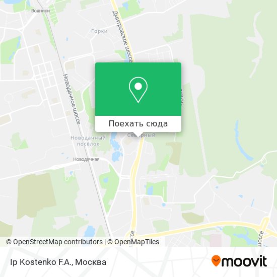 Карта Ip Kostenko F.A.