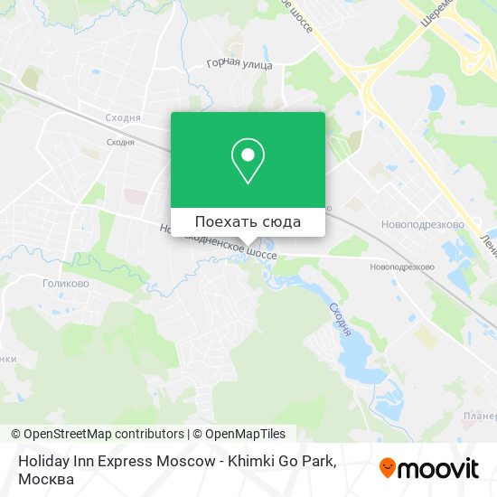 Карта Holiday Inn Express Moscow - Khimki Go Park