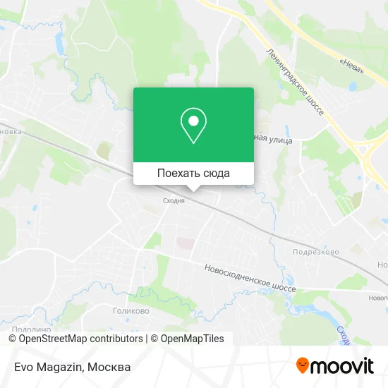 Карта Evo Magazin