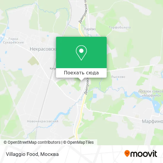 Карта Villaggio Food