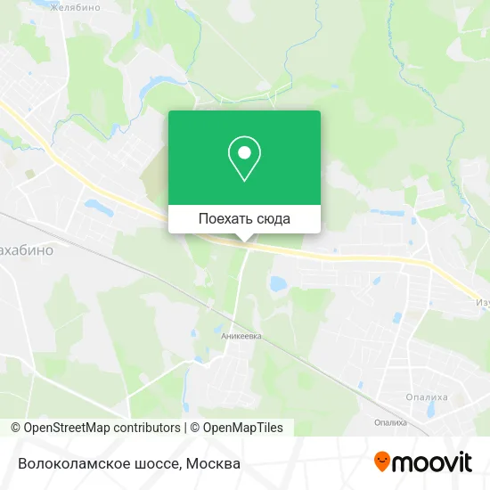 Карта Волоколамское шоссе