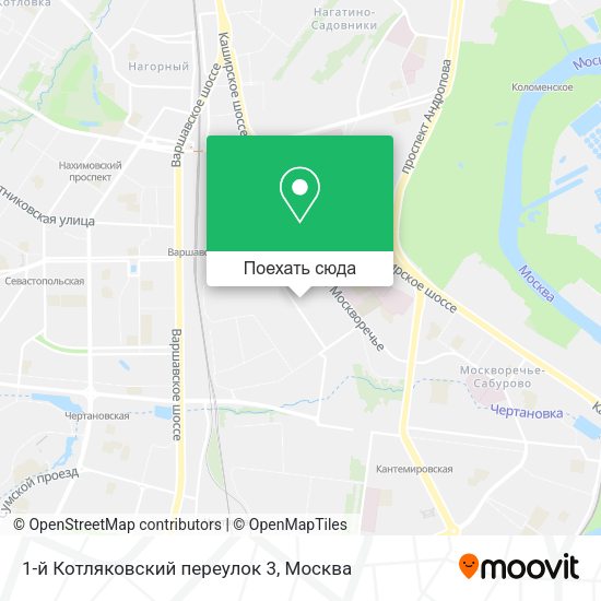 Карта 1-й Котляковский переулок 3