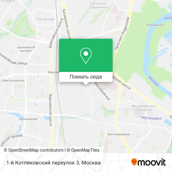 Карта 1-й Котляковский переулок 3