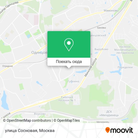 Карта улица Сосновая