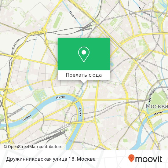 Карта Дружинниковская улица 18