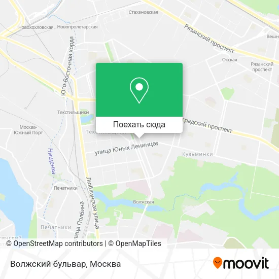 Карта Волжский бульвар