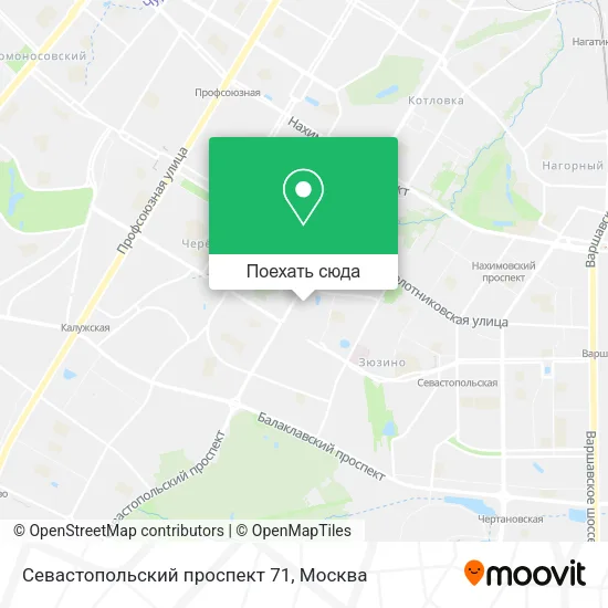 Карта Севастопольский проспект 71