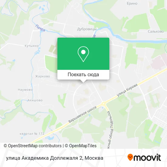 Карта улица Академика Доллежаля 2