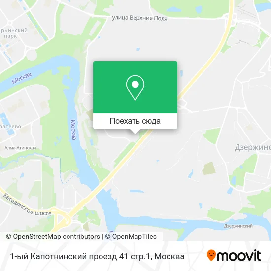 Карта 1-ый Капотнинский проезд 41 стр.1
