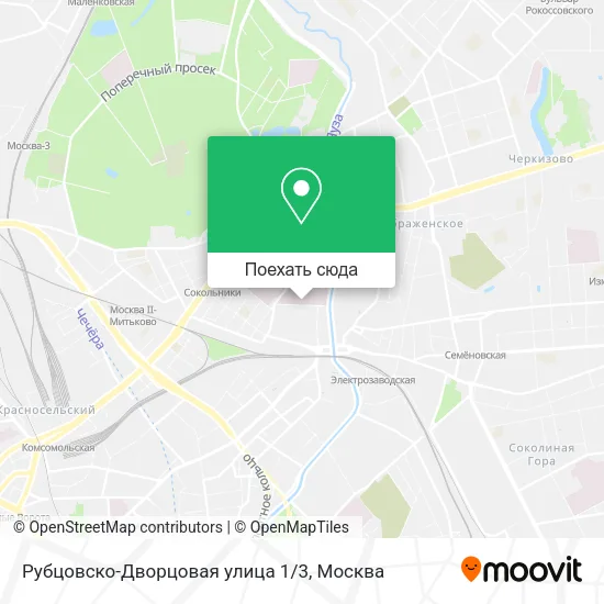 Карта Рубцовско-Дворцовая улица 1/3