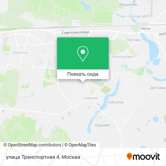 Карта улица Транспортная 4