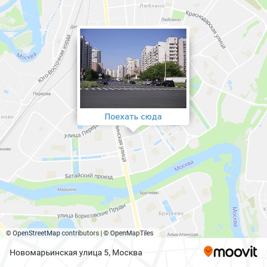 Карта Новомарьинская улица 5