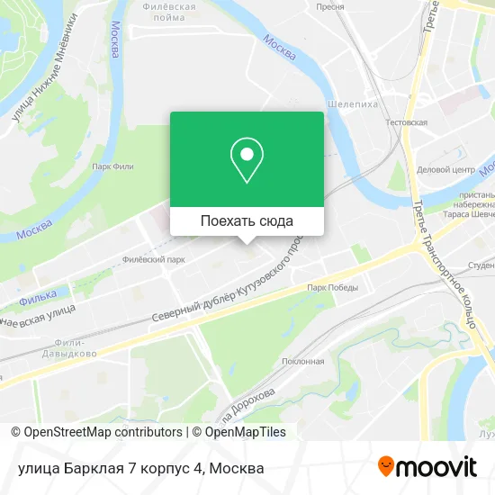 Карта улица Барклая 7 корпус 4