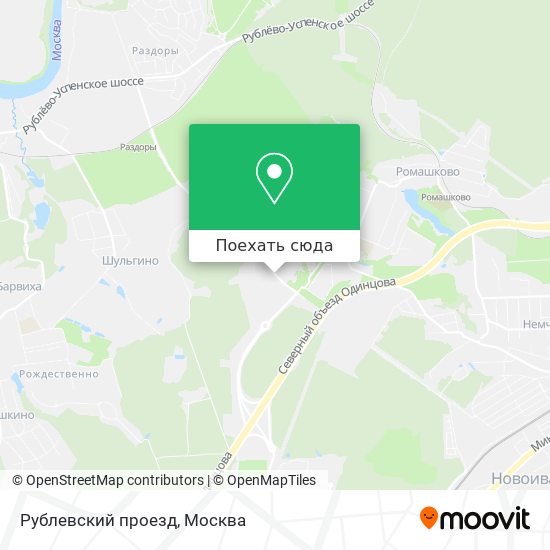 Карта Рублевский проезд