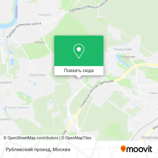 Карта Рублевский проезд