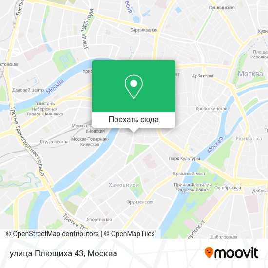 Карта улица Плющиха 43