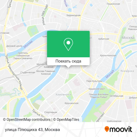 Карта улица Плющиха 43