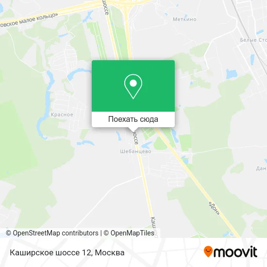 Карта Каширское шоссе 12
