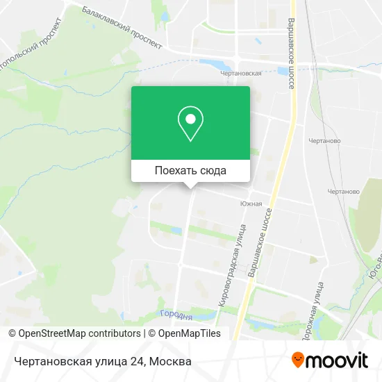 Карта Чертановская улица 24