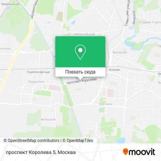 Карта проспект Королева 5