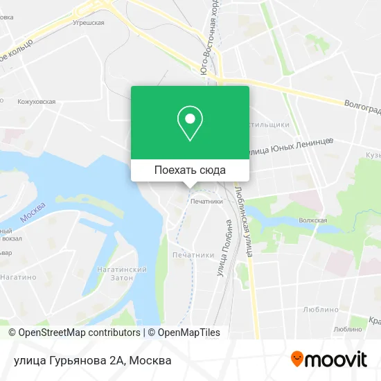 Карта улица Гурьянова 2А