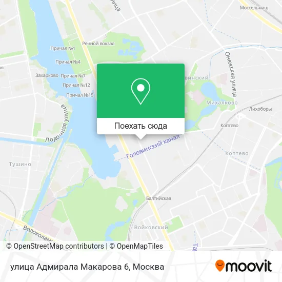Карта улица Адмирала Макарова 6