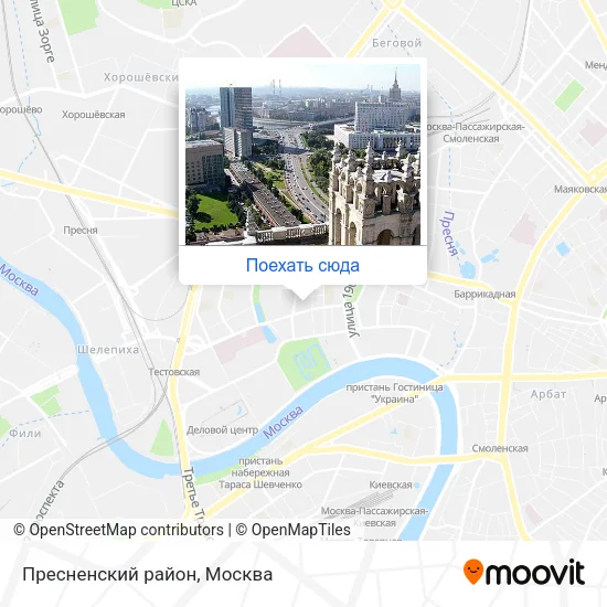 Карта Пресненский район