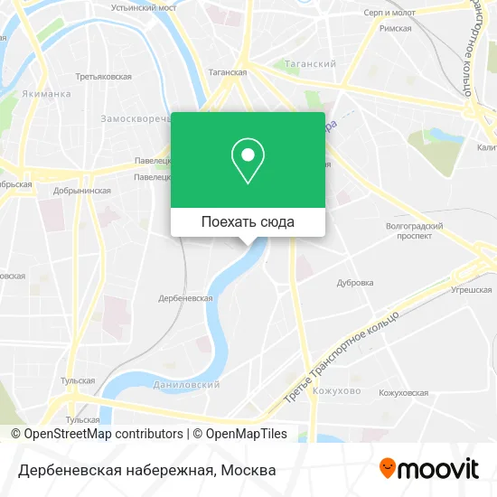 Карта Дербеневская набережная